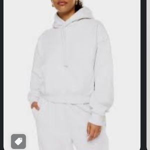 TNA Aritzia All White hoodie size small